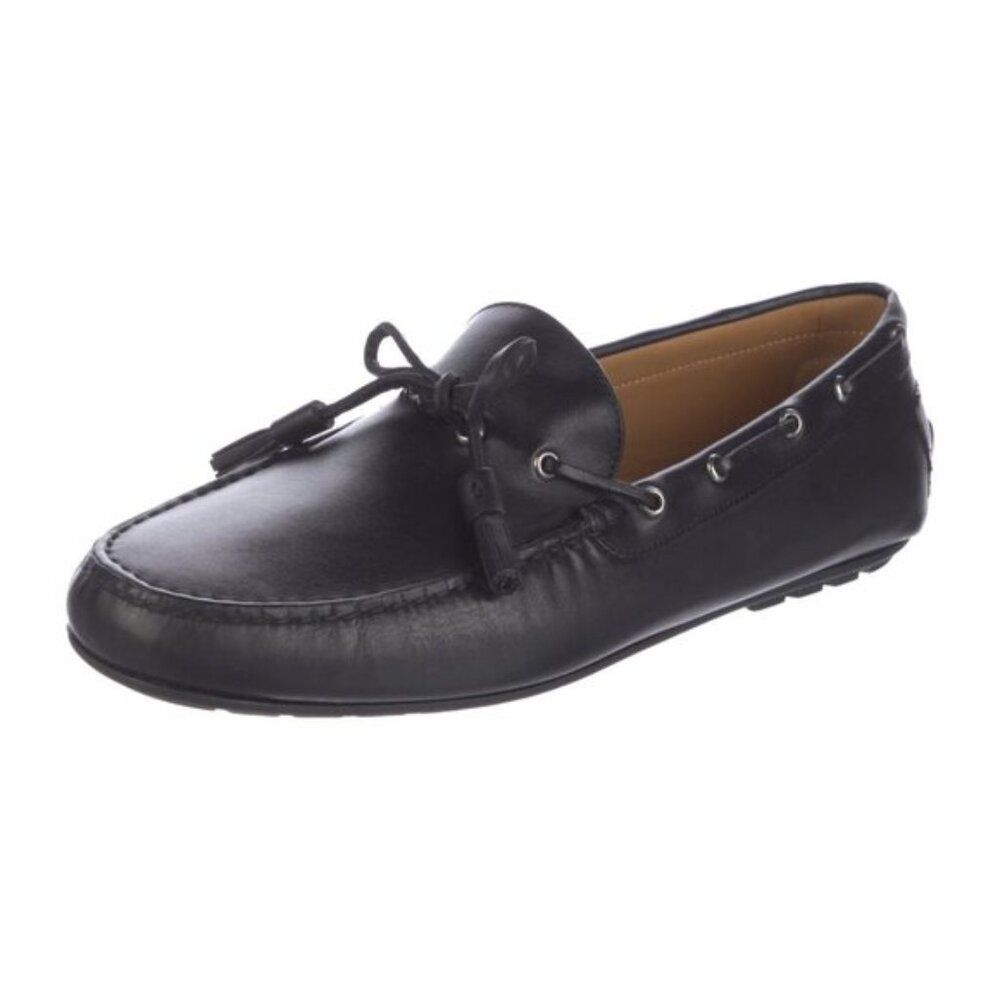 Ralph Lauren Purple Label Leather Harold Tassel Black Leather. Size 8.5 NEW
